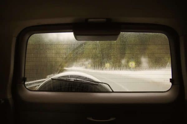 Rear window view